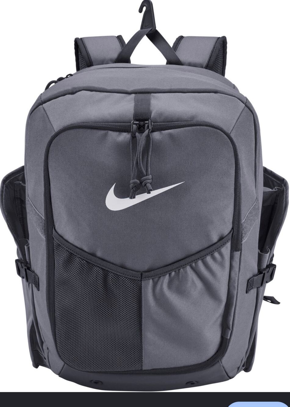 Nike Diamond Select Bat Pack 31L Gray Baseball Softball Backpack EUC